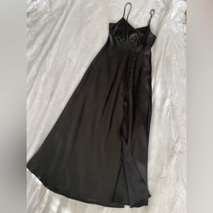 ❌SOLD❌Zara black satin maxi dress
